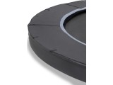 EXIT Dynamic ground level trampoline ø366cm with safety net - black
