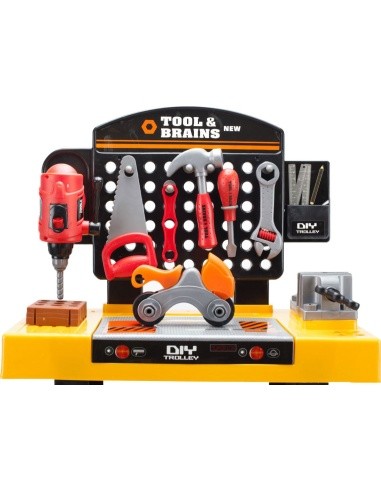 Large DIY workshop "Tool & Brains" 39 pieces