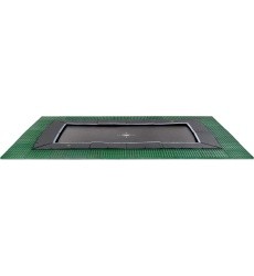EXIT Dynamic įleidžiamas batutas 244x427 cm su Freezone apsauginėmis plytelėmis, juodas