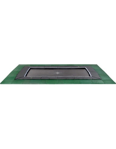 EXIT Dynamic įleidžiamas batutas 244x427 cm su Freezone apsauginėmis plytelėmis, juodas