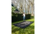 EXIT Dynamic įleidžiamas batutas 244x427 cm su Freezone apsauginėmis plytelėmis, juodas