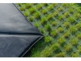 EXIT Dynamic įleidžiamas batutas 244x427 cm su Freezone apsauginėmis plytelėmis, juodas