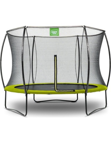 EXIT Silhouette trampoline ø244cm - green Outdoor Round Coil spring Above ground trampoline