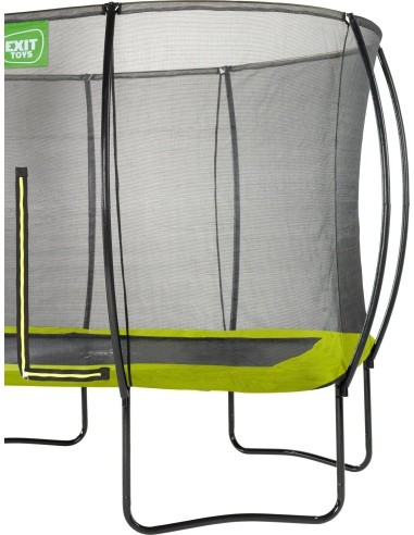EXIT Silhouette trampoline 244x366cm - green Outdoor Rectangular Coil spring Above ground trampoline