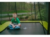 EXIT Silhouette trampoline 244x366cm - green Outdoor Rectangular Coil spring Above ground trampoline