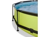 EXIT Lime pool ø300x76cm with dome and filter pump - green