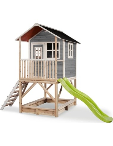 EXIT Loft 500 wooden playhouse - grey