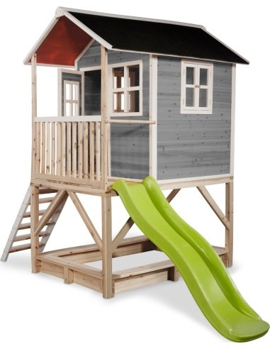 EXIT Loft 500 wooden playhouse - grey