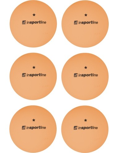 Table Tennis Balls inSPORTline Elisenda S1 – 6 Pcs. - Orange