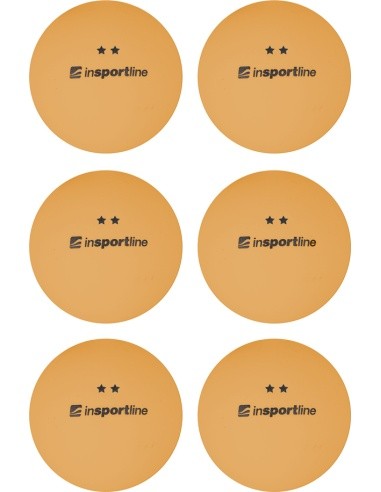 Table Tennis Balls inSPORTline Elisenda S2 – 6 Pcs. - White