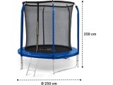 Trampoline KLARFIT Jumpstarter 250 cm Blue