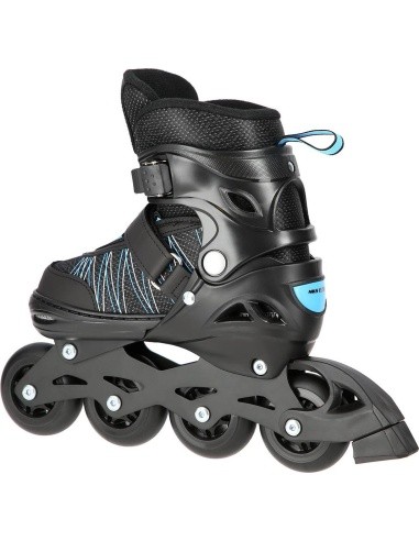 NH11912 2IN1 IN-LINE SKATES/HOCKEY ICE SKATES - Black/Blue