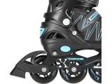 NH11912 2IN1 IN-LINE SKATES/HOCKEY ICE SKATES - Black/Blue