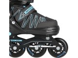 NH11912 2IN1 IN-LINE SKATES/HOCKEY ICE SKATES - Black/Blue