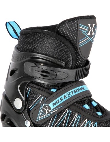 NH11912 2IN1 IN-LINE SKATES/HOCKEY ICE SKATES - Black/Blue