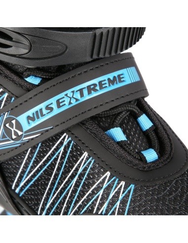 NH11912 2IN1 IN-LINE SKATES/HOCKEY ICE SKATES - Black/Blue