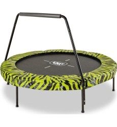 EXIT Tiggy Junior trampoline with bar ø140cm - black/green