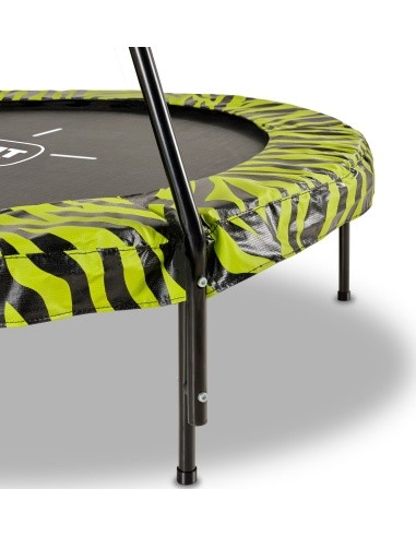 EXIT Tiggy Junior trampoline with bar ø140cm - black/green