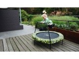 EXIT Tiggy Junior trampoline with bar ø140cm - black/green