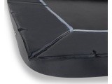 EXIT Dynamic ground level trampoline 244x427cm with safety net - black