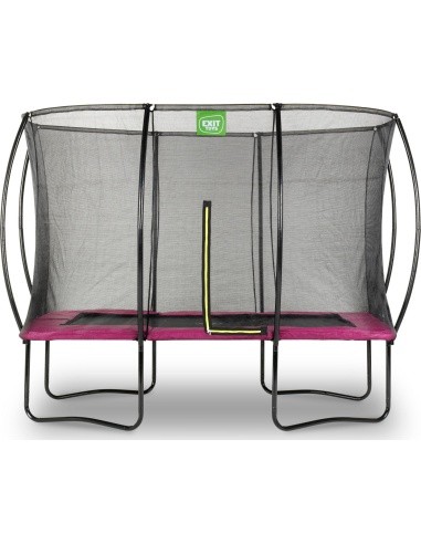 EXIT Silhouette trampoline 214x305cm - pink Outdoor Rectangular Coil spring Above ground trampoline