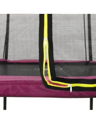 EXIT Silhouette trampoline 214x305cm - pink Outdoor Rectangular Coil spring Above ground trampoline
