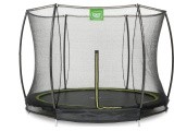 EXIT Silhouette įleidžiamas į žemę batutas ø244 cm su apsauginiu tinklu – juodas