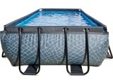 EXIT Stone pool 400x200x100cm with filter pump - grey