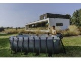 EXIT Stone pool 400x200x122cm with filter pump - grey