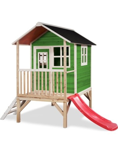 EXIT Loft 300 wooden playhouse - green