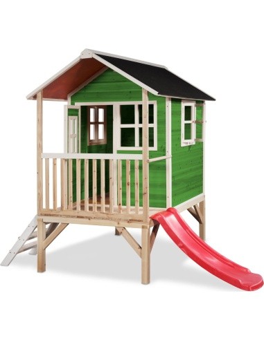 EXIT Loft 300 wooden playhouse - green