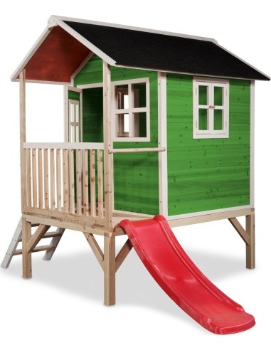 EXIT Loft 300 wooden playhouse - green
