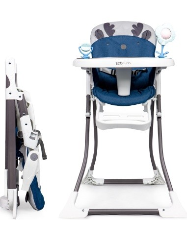 Feeding Chair Eco Toys Reindeer, Blue