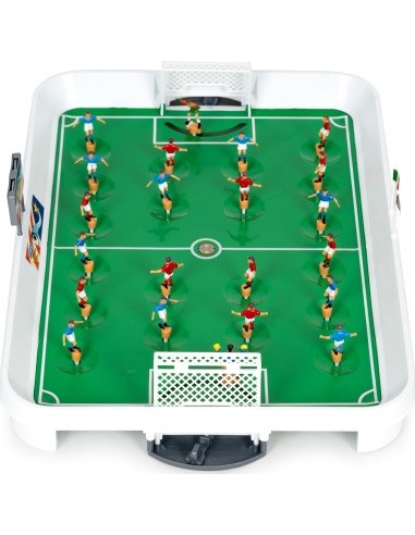 Mini table football game on springs for 22 players