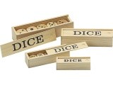 Wooden Dice Philos, 5 pcs