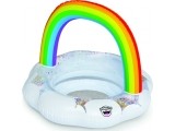Inflatable float with a seat, Rainbow