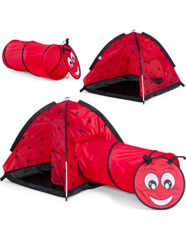 Children's tent iglo ladybug tunnel IPLAY