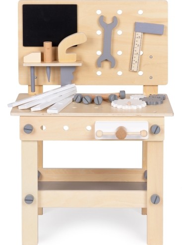 Wooden workshop for children tools table ECOTOYS