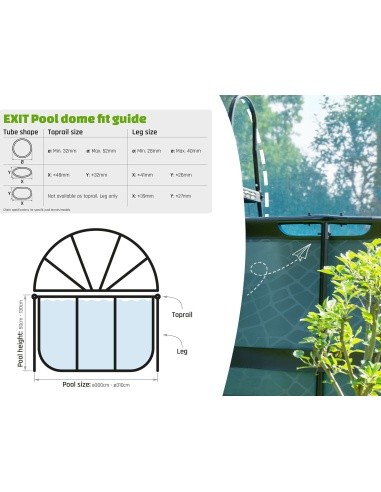 EXIT Pool dome ø300cm