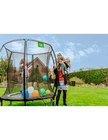 EXIT Silhouette trampoline ø183cm - black Outdoor Round Coil spring Above ground trampoline