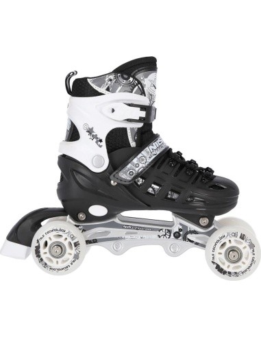 Riedučiai ir pačiūžos 4 viename NILS EXTREME NH10905 - Juoda