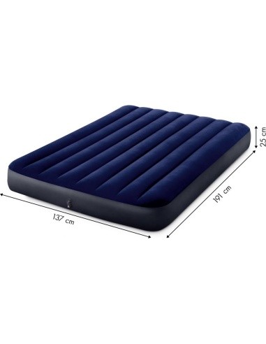 Velor Air Mattress Intex, 191x137cm
