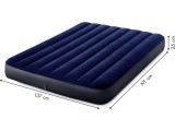 Velor Air Mattress Intex, 191x137cm
