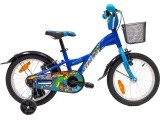 4KIDS Rebel 16" bike, size 10" (25.5 cm), aluminium, blue