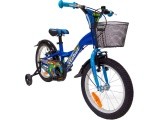 4KIDS Rebel 16" bike, size 10" (25.5 cm), aluminium, blue