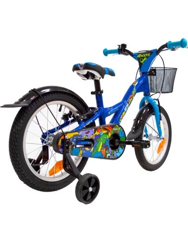 4KIDS Rebel 16" bike, size 10" (25.5 cm), aluminium, blue