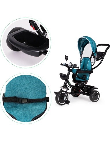 Tricycle tricycle swivel seat Blue