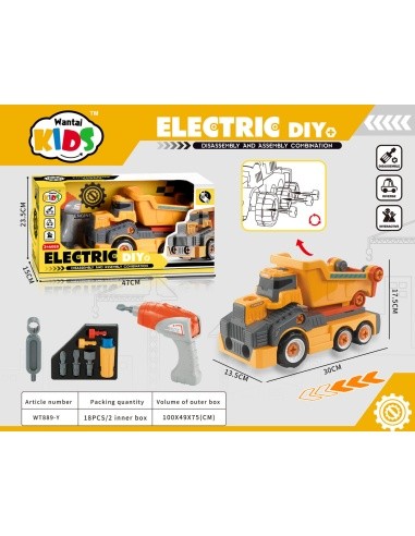 Roll-Off Tipper Truck Yellow + Accessories