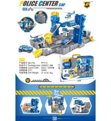 Folding Car Park in Suitcase + Accessories Police Edition