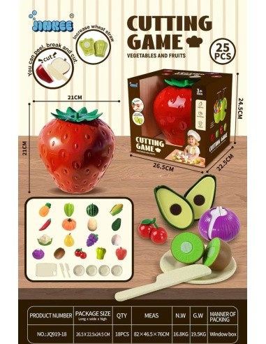 Strawberry Fruit and Vegetable Piercing Set + Accessories